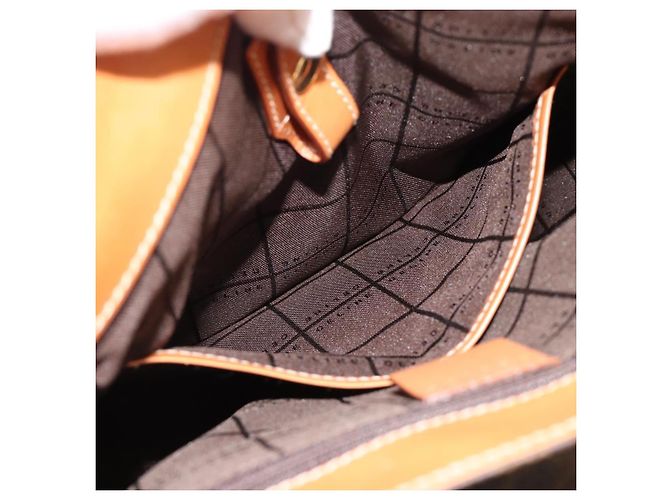 Céline CELINE Macadam Canvas Shoulder Bag PVC Leather Brown Gold - vista 24