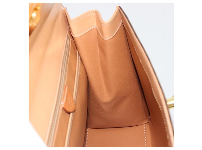Céline CELINE Macadam Canvas Hand Bag PVC Leather Brown Gold - vista 21