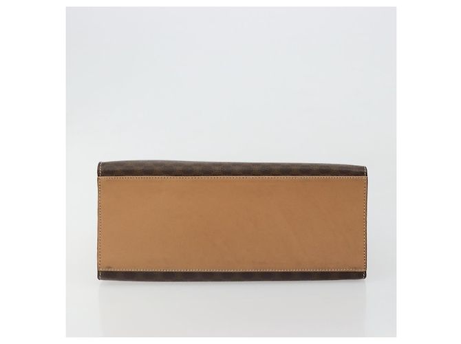 Céline CELINE Macadam Canvas Hand Bag PVC Leather Brown Gold - vista 5