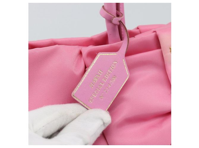PRADA Hand Bag Nylon Pink Gold - vista 10