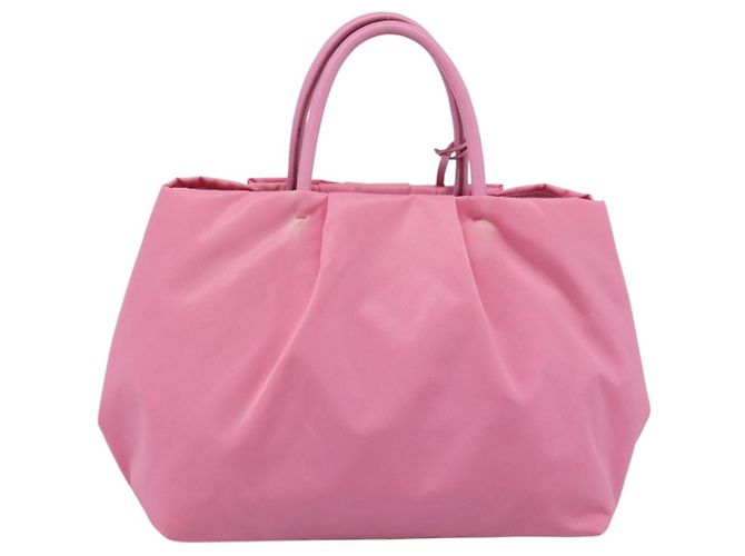 PRADA Hand Bag Nylon Pink Gold - vista 2