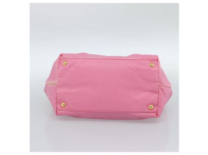 PRADA Hand Bag Nylon Pink Gold - vista 5