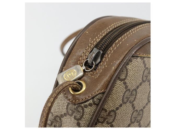 GUCCI GG Supreme Web Sherry Line Bag PVC Beige Gold 89 02 066 - vista 10