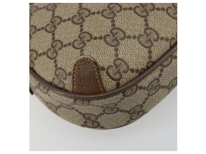 GUCCI GG Supreme Web Sherry Line Bag PVC Beige Gold 89 02 066 - vista 14