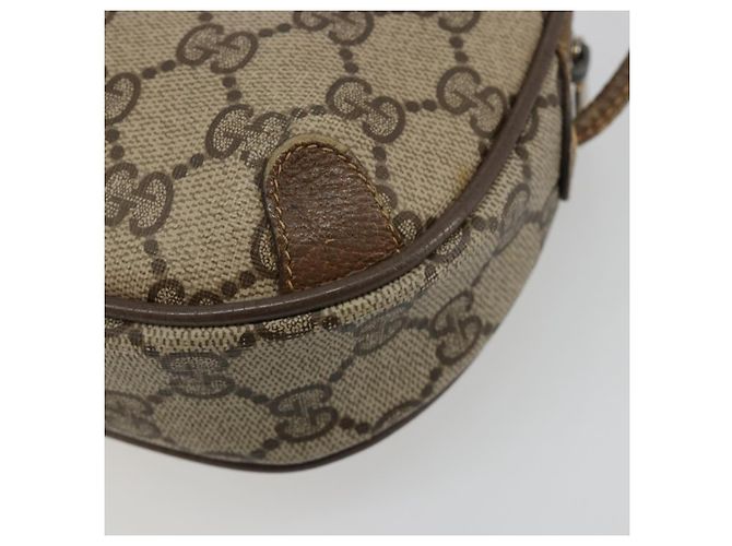 GUCCI GG Supreme Web Sherry Line Bag PVC Beige Gold 89 02 066 - vista 15