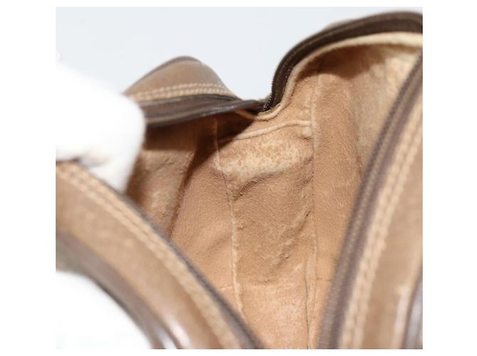 GUCCI GG Supreme Web Sherry Line Bag PVC Beige Gold 89 02 066 - vista 20