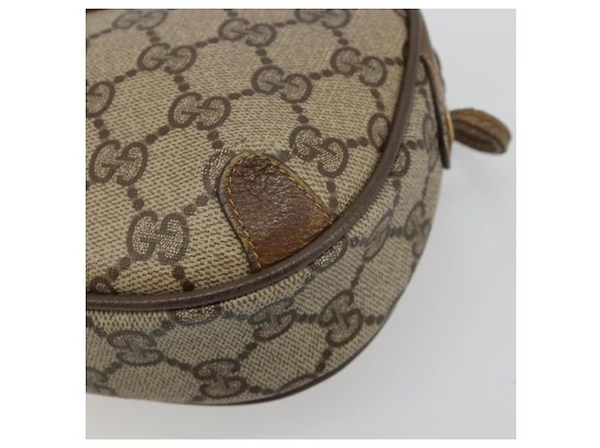 GUCCI GG Supreme Web Sherry Line Bag PVC Beige Gold 89 02 066 - vista 9