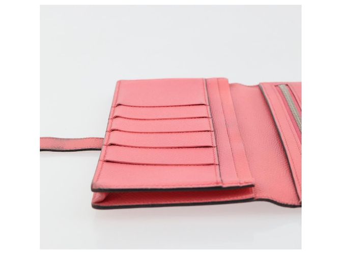 Hermès HERMES Bearn Soufflet Wallet Leather Pink - vista 18