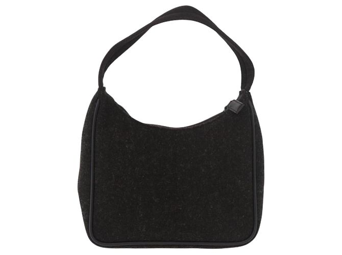 PRADA PRADA Sports Hand Pouch Wool Khaki Silver - vista 2