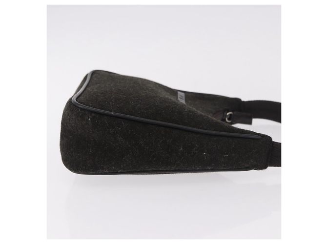 PRADA PRADA Sports Hand Pouch Wool Khaki Silver - vista 3