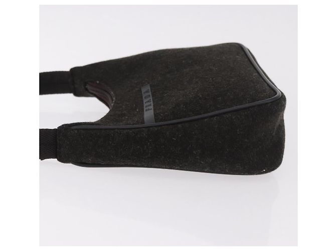 PRADA PRADA Sports Hand Pouch Wool Khaki Silver - vista 4