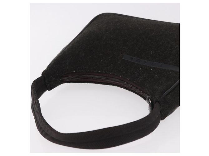 PRADA PRADA Sports Hand Pouch Wool Khaki Silver - vista 6
