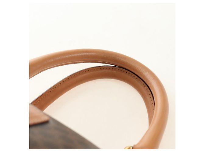 Céline CELINE Macadam Canvas Boston Bag PVC Leather Brown Gold - vista 15