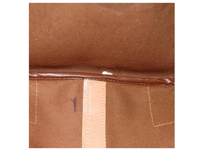 Céline CELINE Macadam Canvas Boston Bag PVC Leather Brown Gold - vista 26