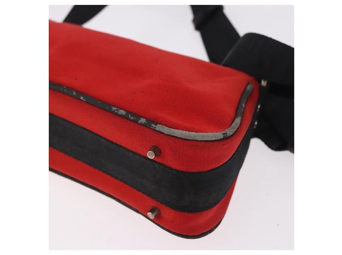 Christian Dior Hardcore Shoulder Bag Canvas Silver Red - vista 10