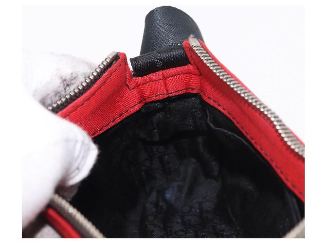 Christian Dior Hardcore Shoulder Bag Canvas Silver Red - vista 21