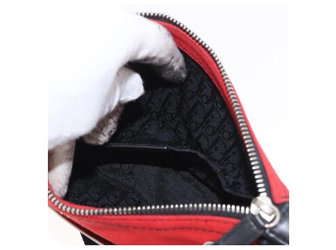 Christian Dior Hardcore Shoulder Bag Canvas Silver Red - vista 22