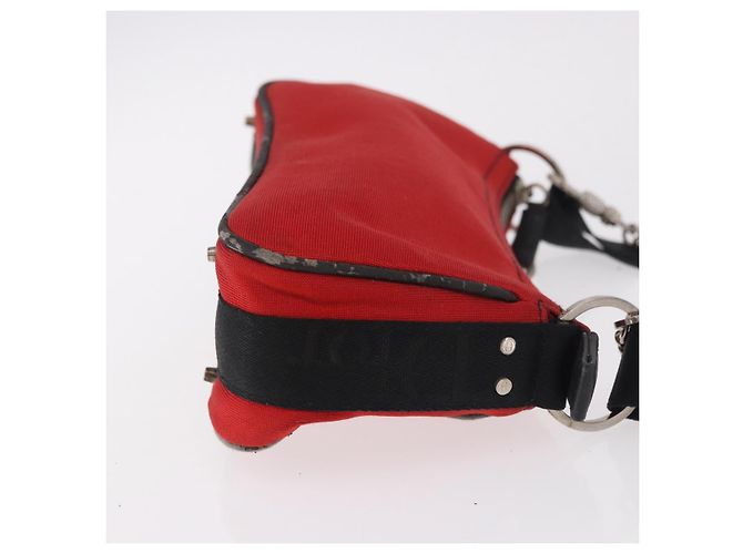 Christian Dior Hardcore Shoulder Bag Canvas Silver Red - vista 3