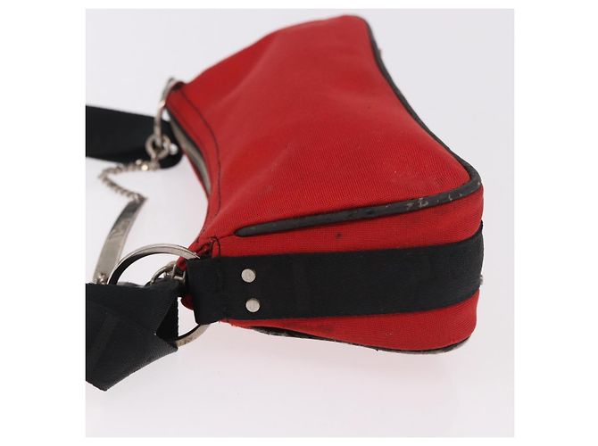 Christian Dior Hardcore Shoulder Bag Canvas Silver Red - vista 4