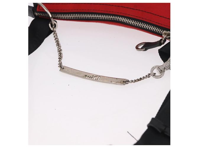 Christian Dior Hardcore Shoulder Bag Canvas Silver Red - vista 7