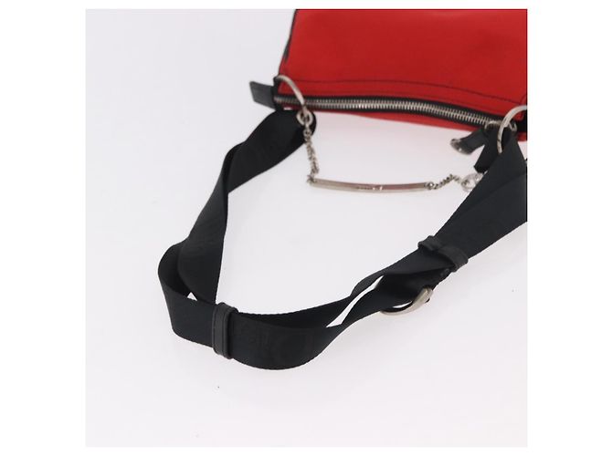 Christian Dior Hardcore Shoulder Bag Canvas Silver Red - vista 9