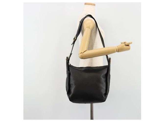 Céline CELINE Shoulder Bag Leather Black Gold - vista 22