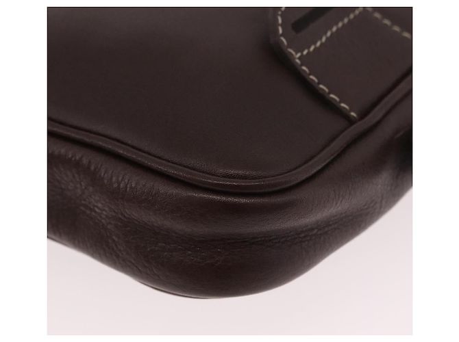 LOEWE Shoulder Bag Leather Brown Gold - vista 18