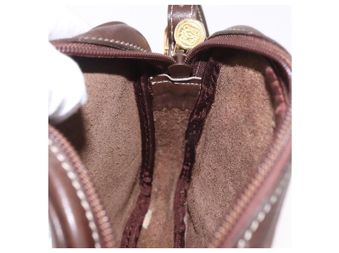 LOEWE Shoulder Bag Leather Brown Gold - vista 22