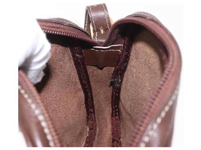 LOEWE Shoulder Bag Leather Brown Gold - vista 23