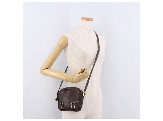 LOEWE Shoulder Bag Leather Brown Gold - vista 24