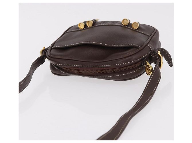 LOEWE Shoulder Bag Leather Brown Gold - vista 6