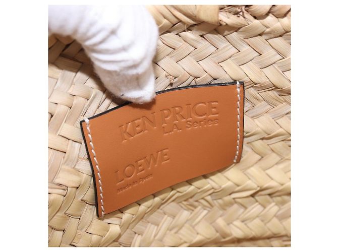 LOEWE Ken Price Collaboration Hand Bag Raffia Beige - vista 10