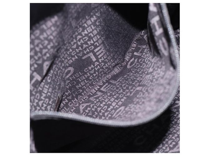 CHANEL Shoulder Bag Lamb Skin Black Silver CC - vista 20
