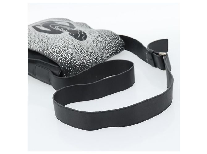 CHANEL Shoulder Bag Lamb Skin Black Silver CC - vista 7