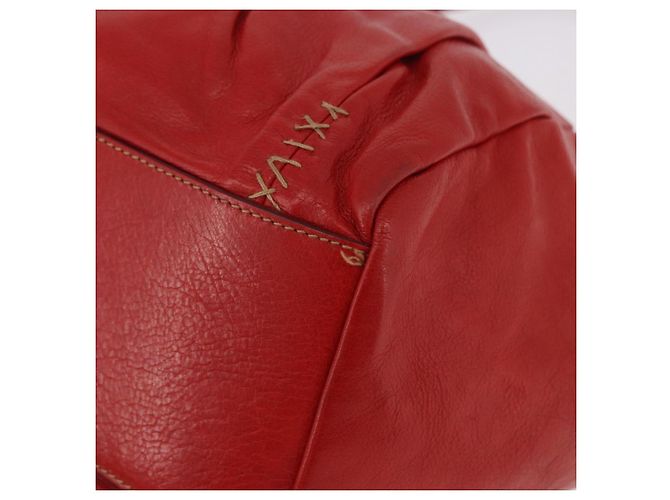 Miu Miu Hand Bag Leather Red Silver - vista 12