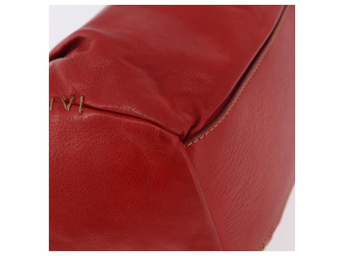 Miu Miu Hand Bag Leather Red Silver - vista 13