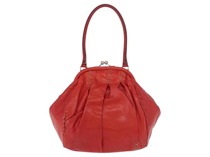 Miu Miu Hand Bag Leather Red Silver - vista 3