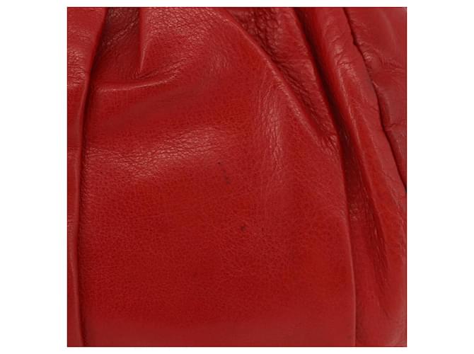 Miu Miu Hand Bag Leather Red Silver - vista 4
