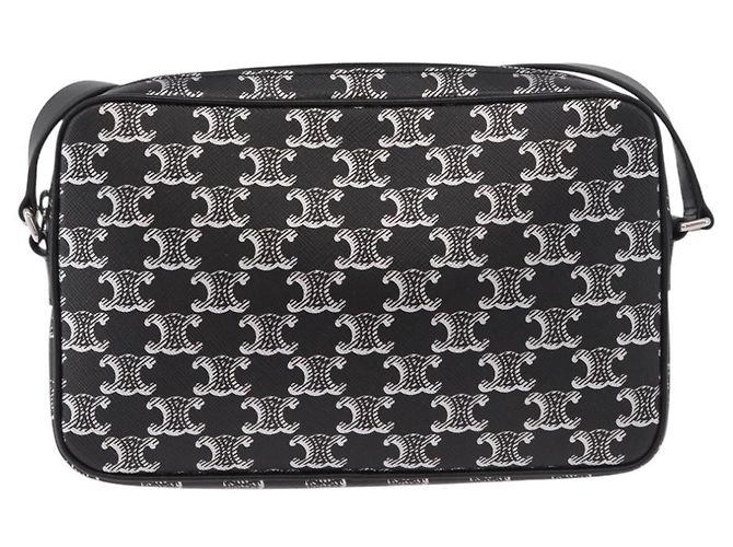 Céline CELINE Macadam Canvas Shoulder Bag PVC Black Silver - vista 2