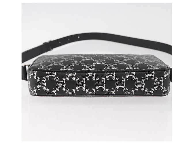 Céline CELINE Macadam Canvas Shoulder Bag PVC Black Silver - vista 9