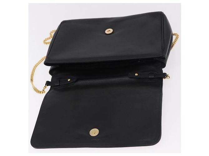 Céline CELINE Chain Shoulder Bag Leather Black Gold - vista 14
