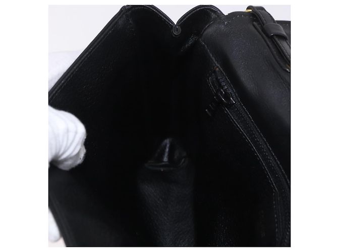 Céline CELINE Chain Shoulder Bag Leather Black Gold - vista 18
