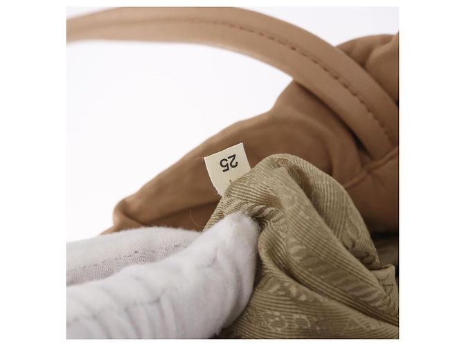 PRADA Tote Bag Canvas Leather 2way Beige Gold - vista 11