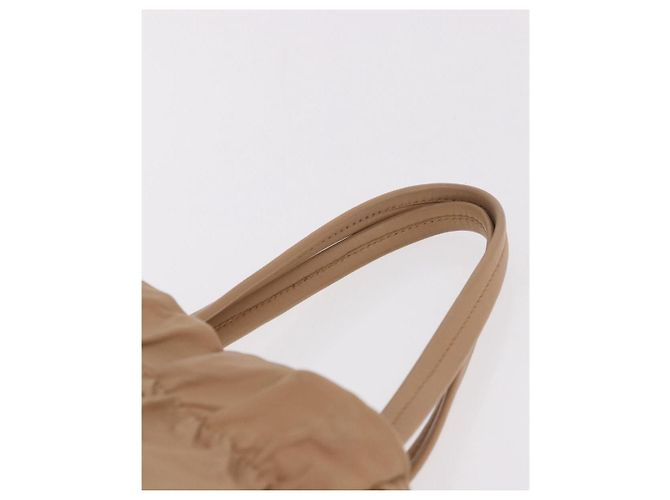 PRADA Tote Bag Canvas Leather 2way Beige Gold - vista 14