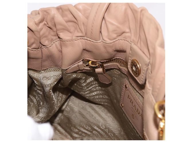 PRADA Tote Bag Canvas Leather 2way Beige Gold - vista 23