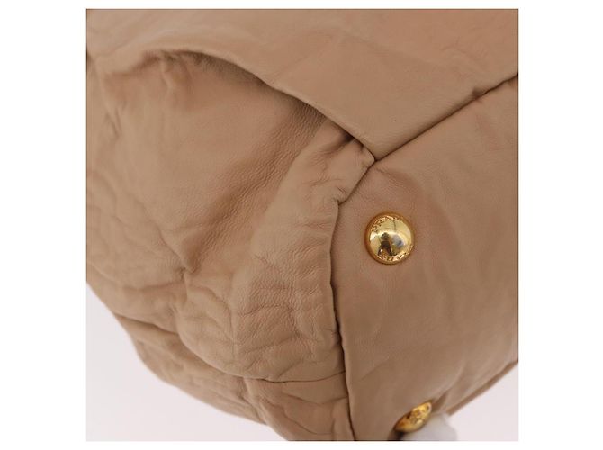 PRADA Tote Bag Canvas Leather 2way Beige Gold - vista 9