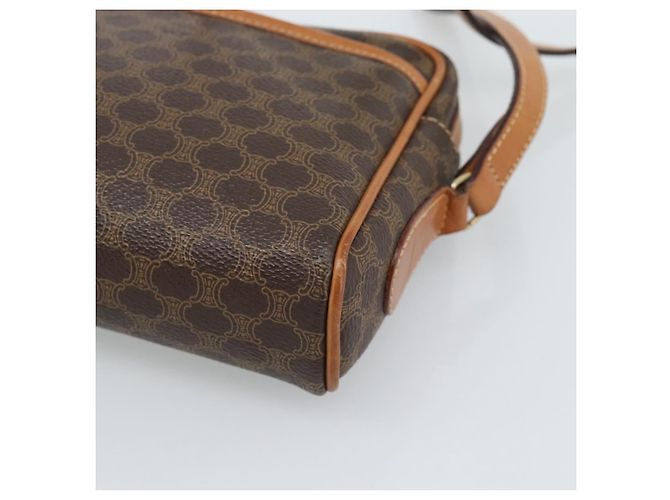 Céline CELINE Macadam Canvas Shoulder Bag PVC Leather Brown Gold - vista 15
