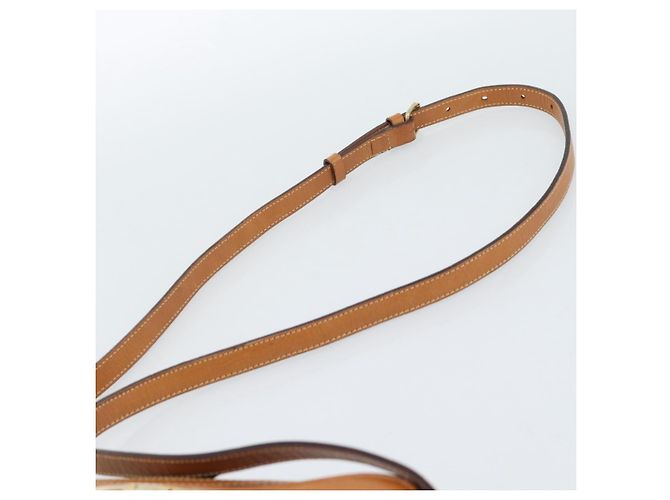 Céline CELINE Macadam Canvas Shoulder Bag PVC Leather Brown Gold - vista 8