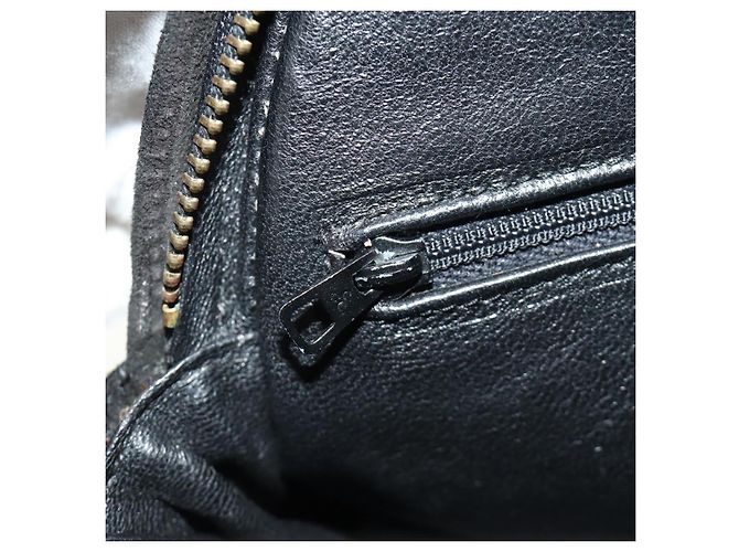 CHANEL Bolso de mano Matelassé con cadena Gamuza Negra Oro CC - vista 24