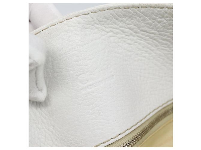 Chloé Chloe Paddington Tote Bag Leather White Gold Silver - vista 18